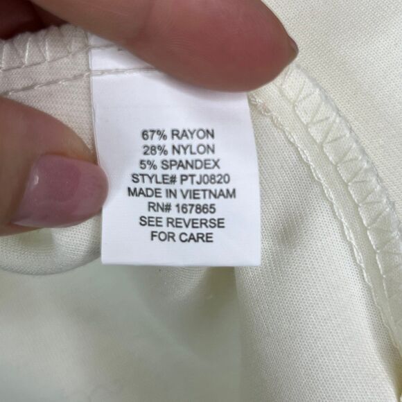 NWT Ny Collection Women’s Blazer 3/4 Sleeve Off White Size Large #641 - Picture 10 of 12